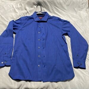 Men’s blue button down dress shirt. Size small slim fit